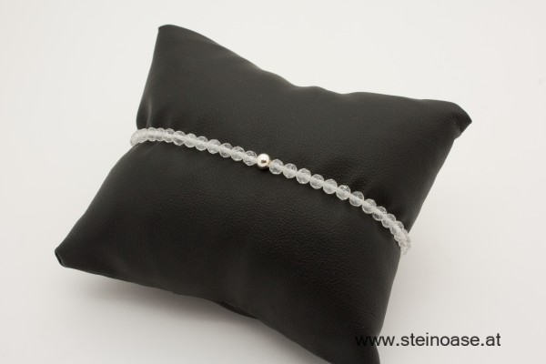 Armband Bergkristall facettiert 3mm